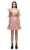 Self Portrait Lace Frill Mini Dress Pink