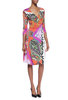 Emilio Pucci Paisley Print V-neck Wrap Dress