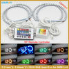 4pcs/lot 2x 131MM   2x 146MM Multi Color 5050 RGB LED Angel Eyes Halo Ring RF remote control For BMW E36 E38 E39 E46