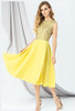 Летнее желтое платье