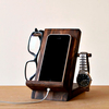 Деревянный органайзер для телефона, часов и очков