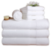 Белые/серые плотные махровые полотенца разных размеров