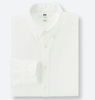 Белая оксфордская рубашка UNIQLO