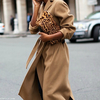 beige trench.