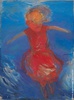 Репродукция картины Елены Фигуриной Девочка в красном