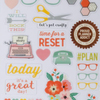 Simple Stories Reset Girl Clear Stickers -88шт