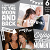 Me & My Big Ideas Pocket Pages Clear Stickers -Friends - White Lettering