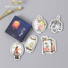 45pics Vintage lantern Label Stickers