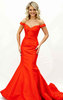 Cap Sleeves Sweetheart Crepe Evening Dress With Sherri Hill 50823 Red 2017