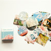 40pcs cherry blossom paper stickers
