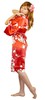Японское женское шелковое короткое кимоно Каори