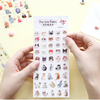 Cats Coffee Decorative Adhesive 3D PVC Stickers