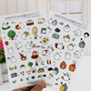 6 Sheets Cartoon Rabbit Paper Stickers