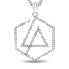 LP logo diamond pendant