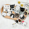 45pcs Cartoon Cat Stickers