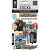 Me & My Big Ideas Pocket Pages Paper Stickers -We Are On Vacation