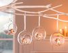 Новогодние подвесные украшения в прозрачных шариках