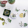 45 pcs/box Christmas paper stickers