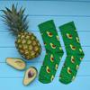 носки с изображением авокадо