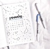 Расчертить Новый год bullet journal