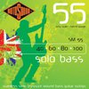 Струны фирм Rotosound, DR, например: Rotosound Solo Bass 55 Pressure Wound Bass Strings 4 String Set