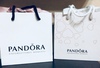 Pandora серьги и кольцо