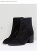 Suede Pointed Ankle Boots
