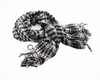 Черно-белый шарф-арафатка