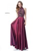 Sherri Hill 51690 Taffeta Long A Line Prom Dresses 2018 Ruby Beaded Bodice