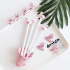 Flamingo white student gel pen