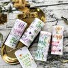 10cm*5m Beautiful Colorful English letters washi tape