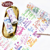 10cm*5m Beautiful Colorful English letters washi tape