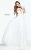 2017 Floral Cutout Back Flared Long Ivory Bride Dress By Sherri Hill 51082