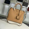 Prada 1BA081 Saffiano Leather Tote In Brown