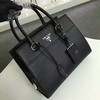 Prada 1BA091 Saffiano Leather Tote In Black