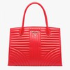 Prada 1BA165 Diagramme Leather Tote In Red