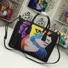 Prada 1BA274 Womens Girls-Print Leather Tote In Black