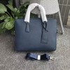 Prada 2VE363 Saffiano Leather Briefcase In Blue