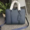 Prada 2VE366 Saffiano Leather Briefcase In Blue