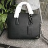 Prada 2VE368 Saffiano Leather Briefcase In Black