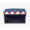 Prada 1BH049 Esplanade Saffiano Leather Messengers In Navy Blue