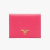 Prada 1MV204 Leather Flap Wallet In Rose
