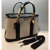 Hermes Garden Party Bag 30cm Canvas/Leather In Black