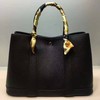 Hermes Garden Party Bag 30cm Togo Leather In Black