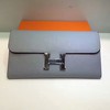 Hermes Constance Wallet 21.5cm Togo Leather Palladium Hardware In Sky Blue