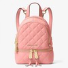 MICHAEL Michael Kors Rhea Extra-Small Quilted-Leather Backpack Pink