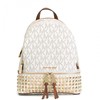 MICHAEL Michael Kors Rhea Studded Logo Backpack White