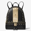 MICHAEL Michael Kors Rhea Zip Studded Leather Backpack Black/Gold