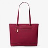 MICHAEL Michael Kors Jet Set Large Leather Tote Red