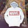 Худи «Лого Marvel минимализм» белое (S)